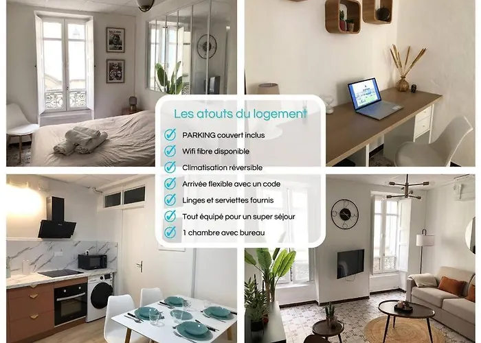 ღ Le Cypriano • T2 Au Centre De Avec Parking * Valence (Drome)